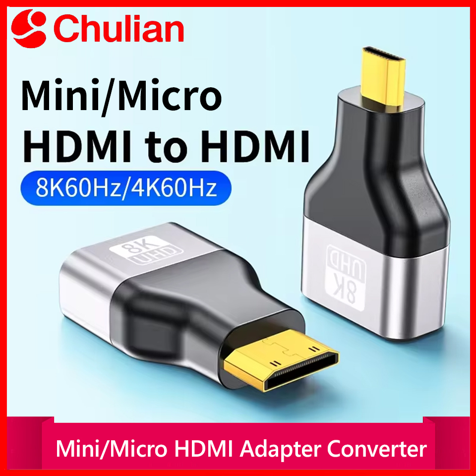 Hdmi Adapter Tablet - محول HDMI صغير متوافق مع 8K@60Hz
