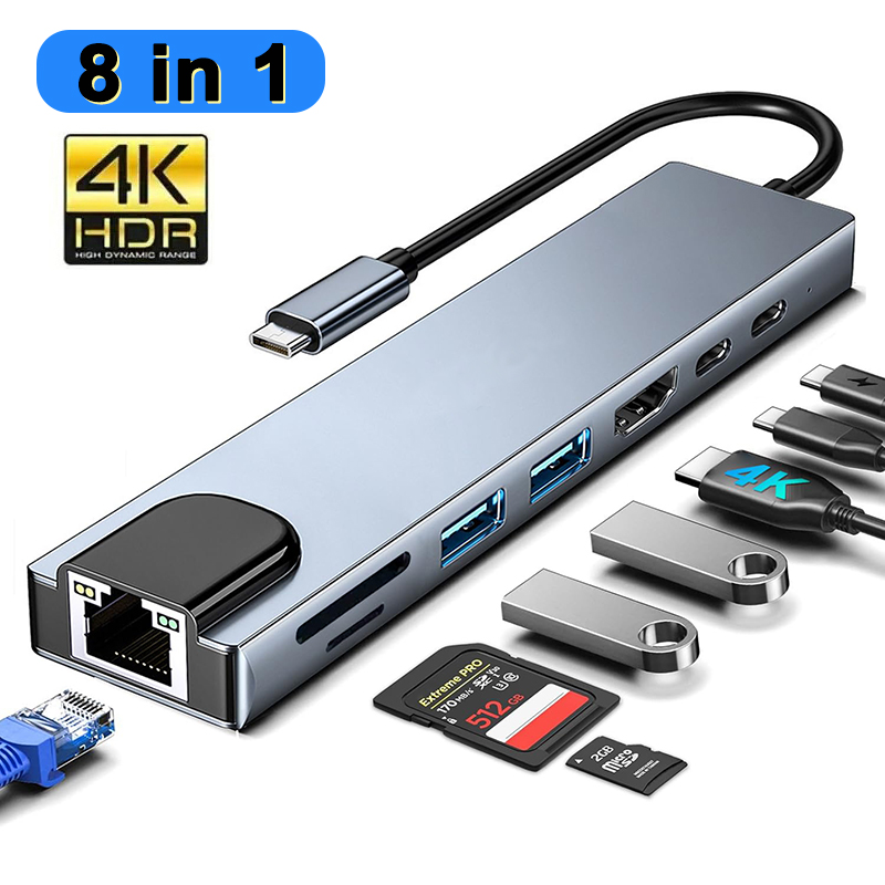 Hdmi Adapter Tablet - محور USB من النوع C 8
