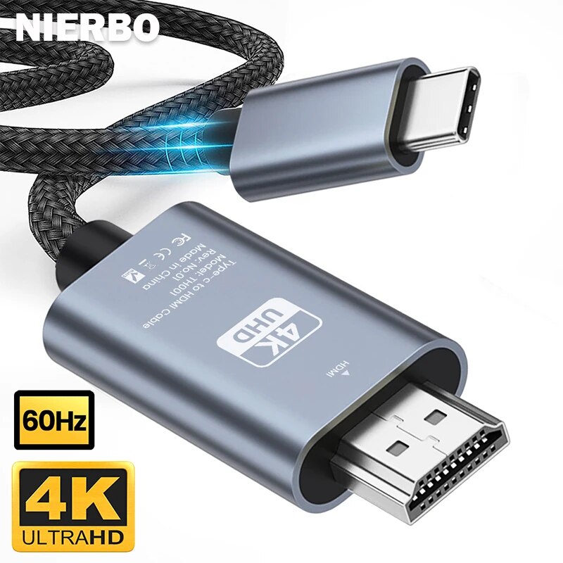 Hdmi Adapter Tablet - NIERBO USB C 6.6ft 4K @
