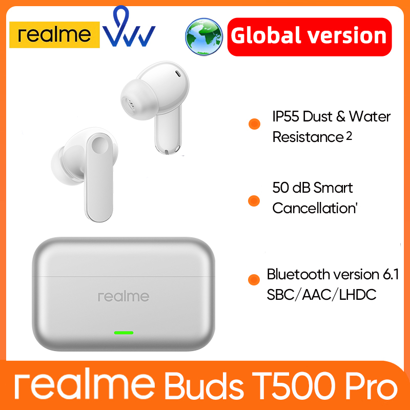 Realme Tablet Accessories - سماعات ريلمي بودز تي 500 برو