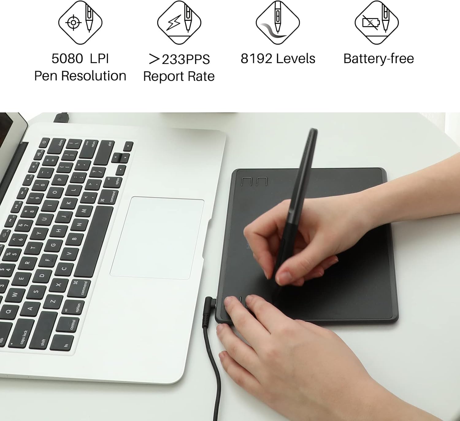 HUION HS64 6x4 بوصة أقراص الرس - مراجعة Graphic Tablet Accessories وسعره