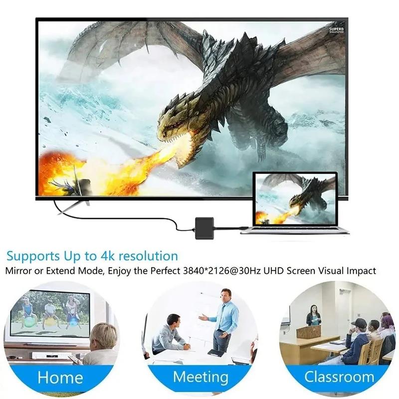 محول كابل USB-C إلى HDMI 3 في  - مراجعة Hdmi Adapter Tablet وسعره
