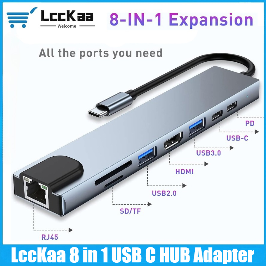 محول USB C متعدد الوظائف 8/7 ف - مراجعة Hdmi Adapter Tablet وسعره