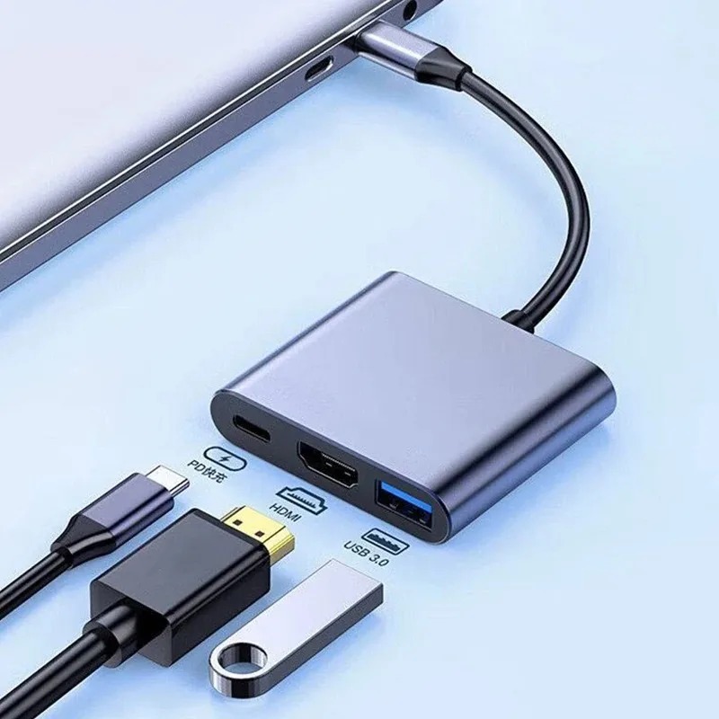 USB C HUB 3in1 نوع C 3.0 إلى H - مراجعة Hdmi Adapter Tablet وسعره