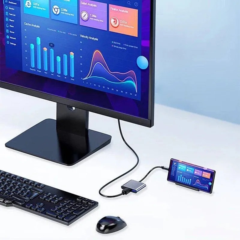 USB C HUB 3in1 نوع C 3.0 إلى H - مراجعة Hdmi Adapter Tablet وسعره