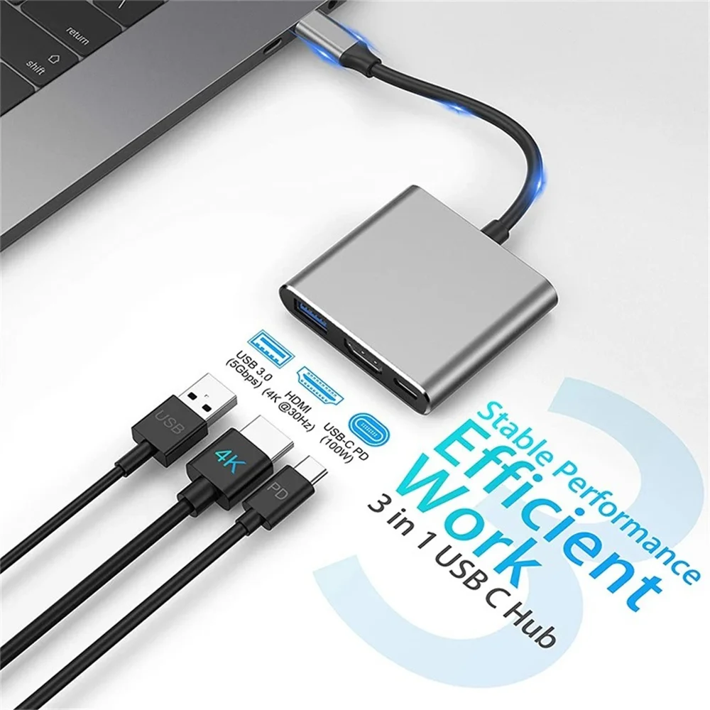 محول USB C متعدد المنافذ 3 في  - مراجعة Hdmi Adapter Tablet وسعره