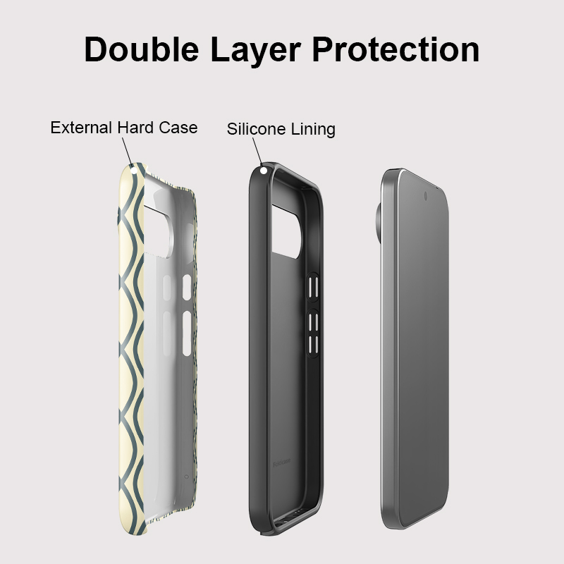 غطاء هاتف أنيق بتصميم مخطط من  - مراجعة Google Pixel 9 وسعره