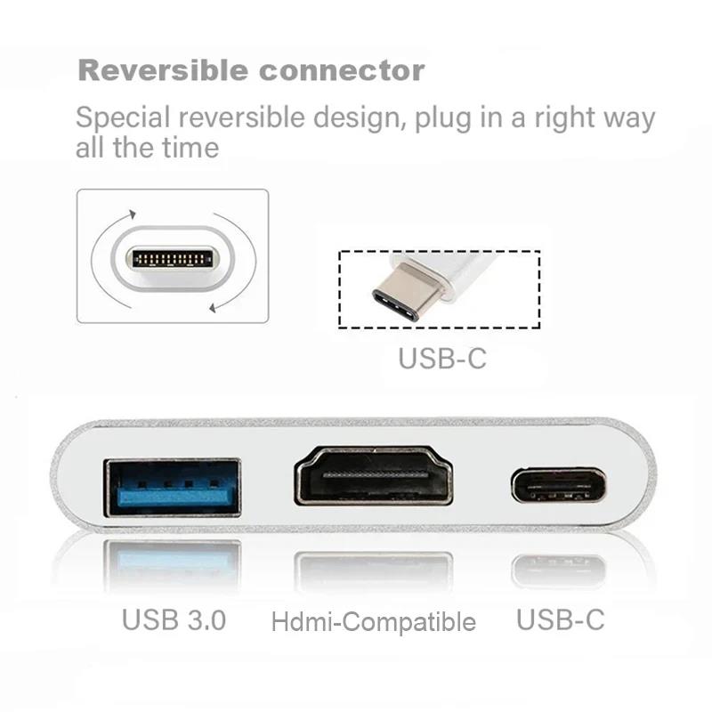 محول 3 في 1 من النوع C إلى HDM - مراجعة Hdmi Adapter Tablet وسعره